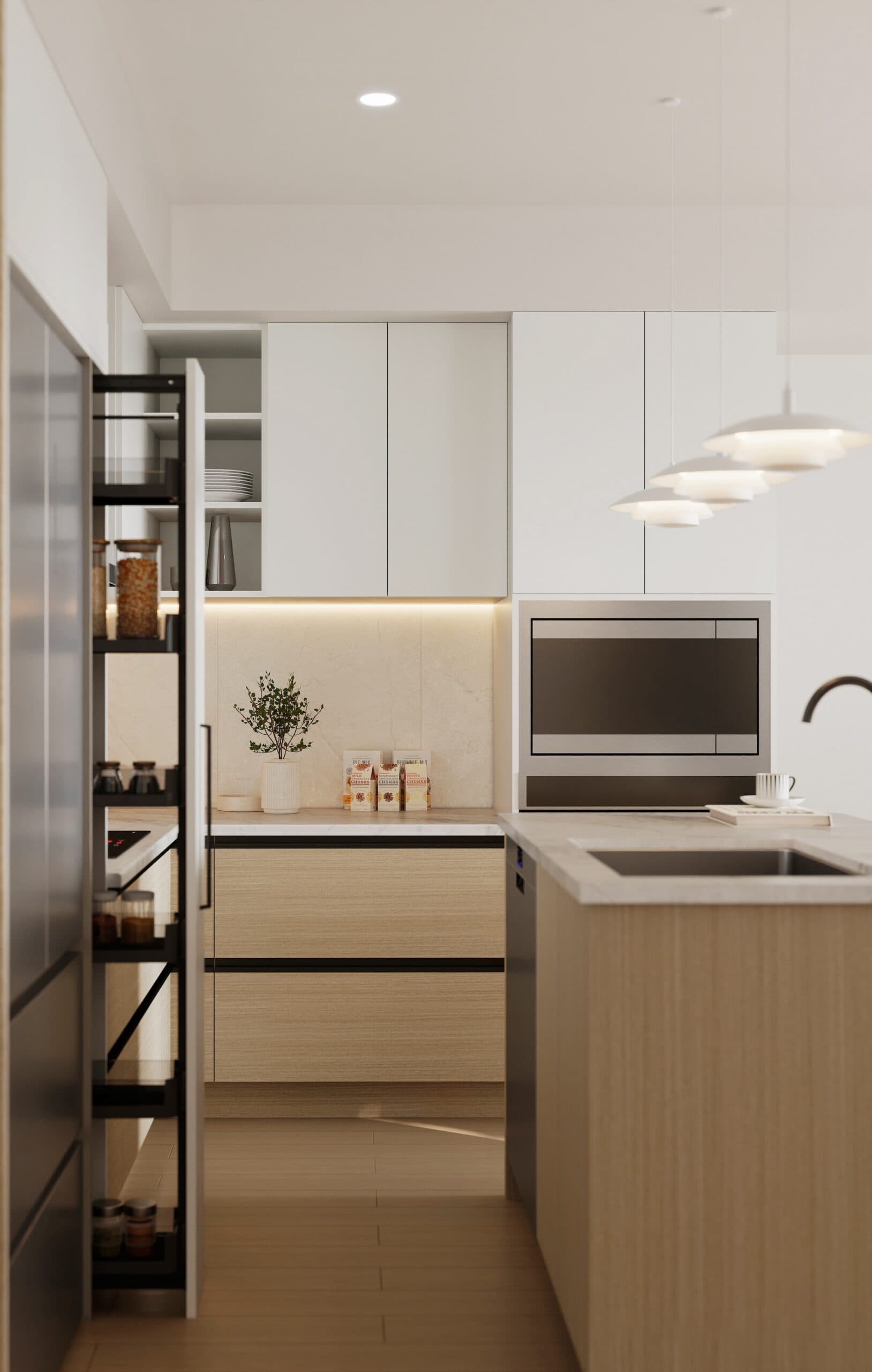 Kamilia kitchen interior — Blossom colour scheme
